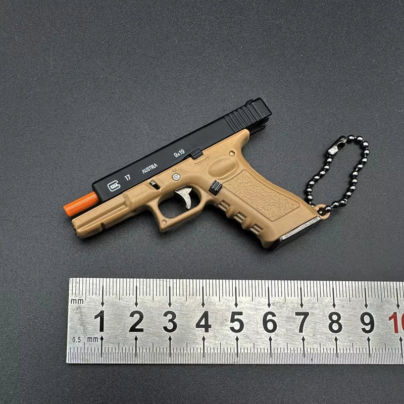 Metallic 1:3 G17 Keychain Mini Tactical Key Chain