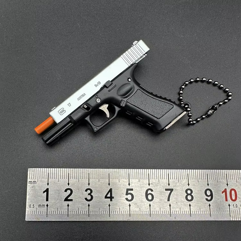 Metallic 1:3 G17 Keychain Mini Tactical Key Chain
