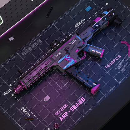 Military Mini Toy Gun Building Blocks - Fun Assembly Shooting Set for Boys