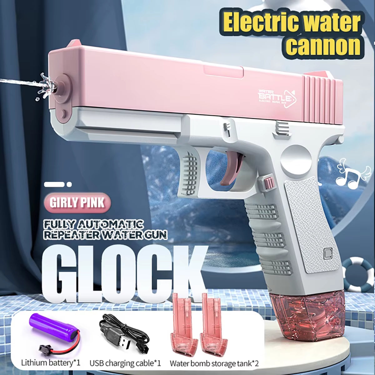 Semi/Automatic Electric Water Pistol Glock-17