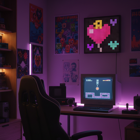 32-Pix Gaming Room Decor Display | App-Control-Compatible