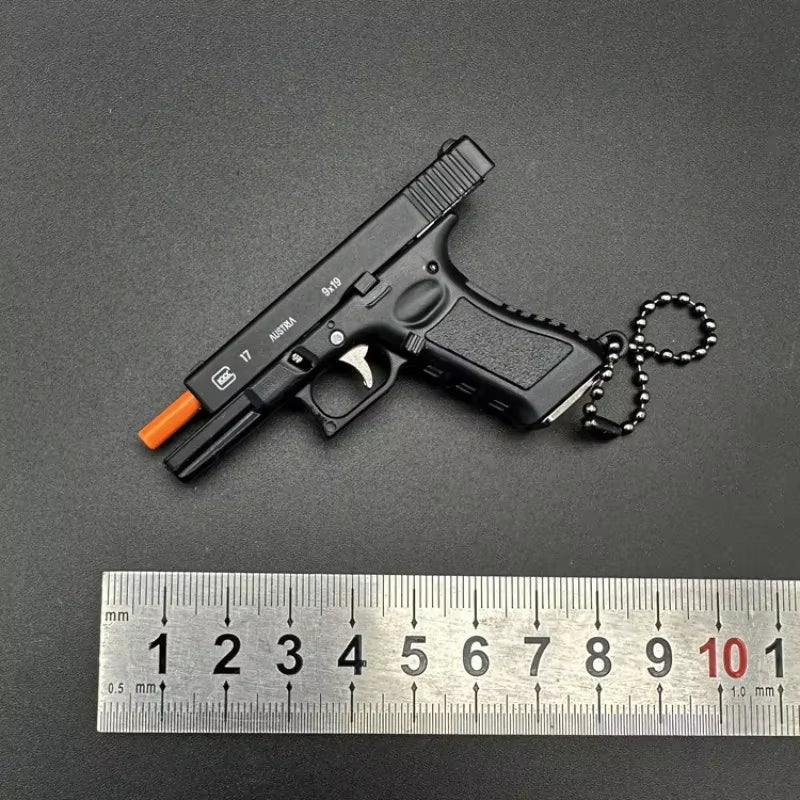Metallic 1:3 G17 Keychain Mini Tactical Key Chain