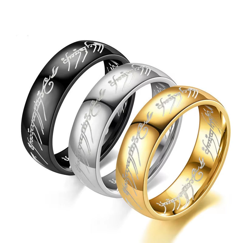 One Ring To Rule Them All - Lord of The Ring™(6mm Metallic Stainless Steel)