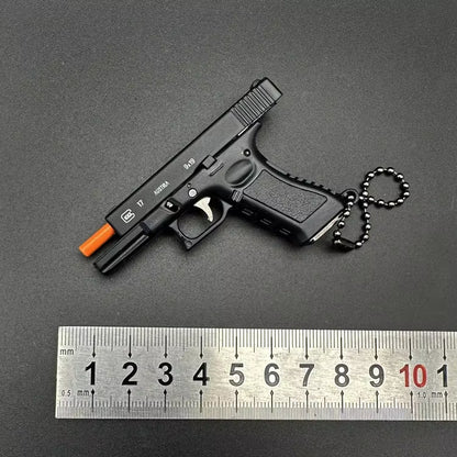 Metallic 1:3 G17 Keychain Mini Tactical Key Chain
